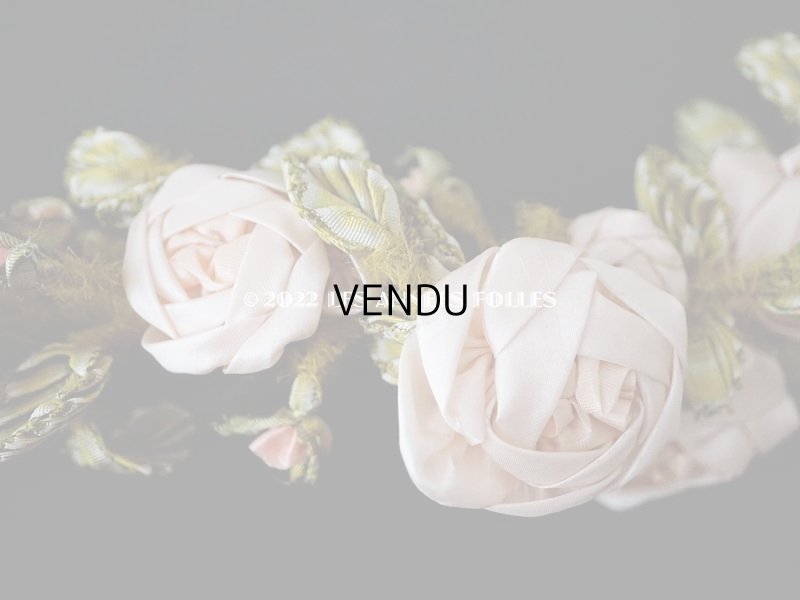 画像8: 【セール対象外】未使用 1910年代 アンティーク 大きな薔薇のロココモチーフのガーランド  オートクチュールのドレスの装飾 115cm