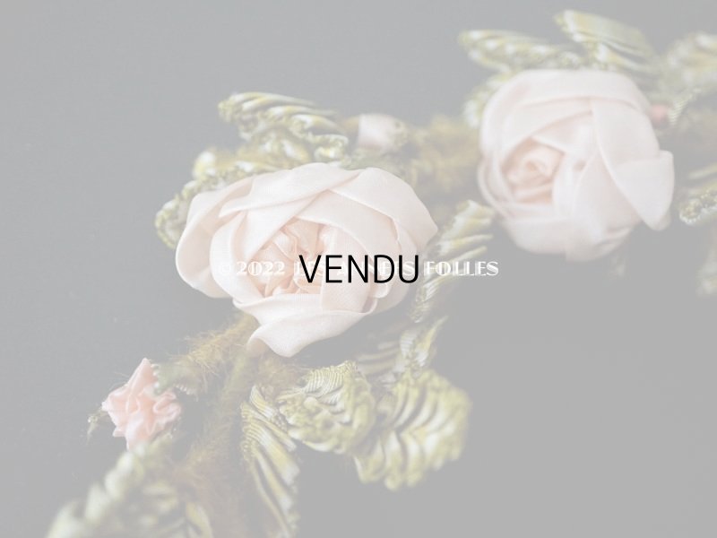 画像6: 【セール対象外】未使用 1910年代 アンティーク 大きな薔薇のロココモチーフのガーランド  オートクチュールのドレスの装飾 115cm