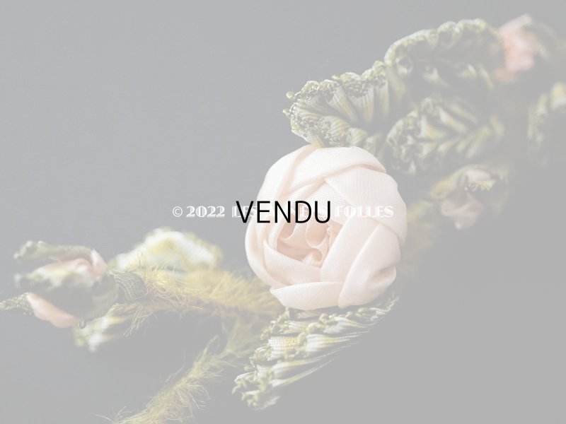 画像5: 【セール対象外】未使用 1910年代 アンティーク 大きな薔薇のロココモチーフのガーランド  オートクチュールのドレスの装飾 115cm