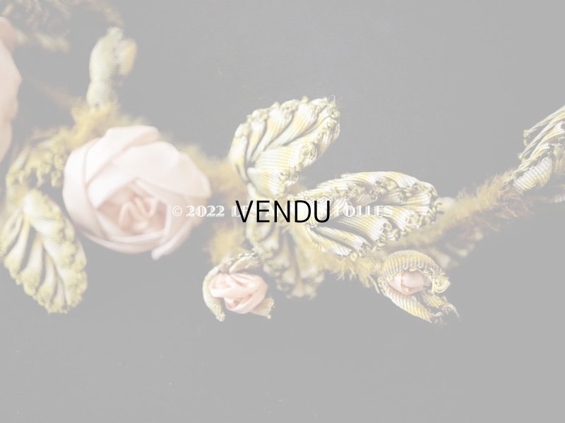 画像13: 【セール対象外】未使用 1910年代 アンティーク 大きな薔薇のロココモチーフのガーランド  オートクチュールのドレスの装飾 115cm