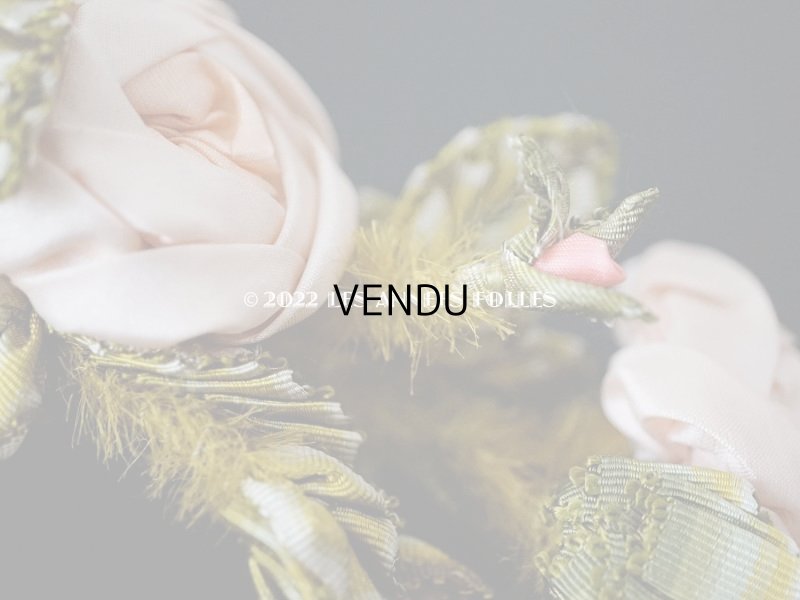 画像16: 【セール対象外】未使用 1910年代 アンティーク 大きな薔薇のロココモチーフのガーランド  オートクチュールのドレスの装飾 115cm