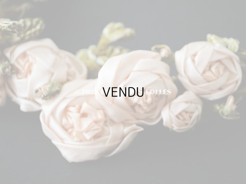 画像10: 【セール対象外】未使用 1910年代 アンティーク 大きな薔薇のロココモチーフのガーランド  オートクチュールのドレスの装飾 115cm