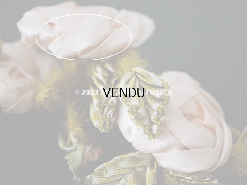 画像17: 【セール対象外】未使用 1910年代 アンティーク 大きな薔薇のロココモチーフのガーランド  オートクチュールのドレスの装飾 115cm