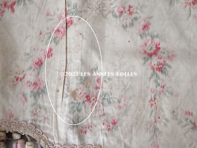 画像4: 19世紀末 アンティーク ベッド用　装飾布のセット　ローズパニエ＆薔薇のガーランド