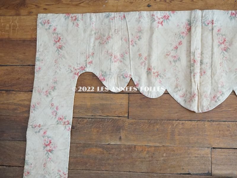 画像12: 19世紀末 アンティーク ベッド用　装飾布のセット　ローズパニエ＆薔薇のガーランド