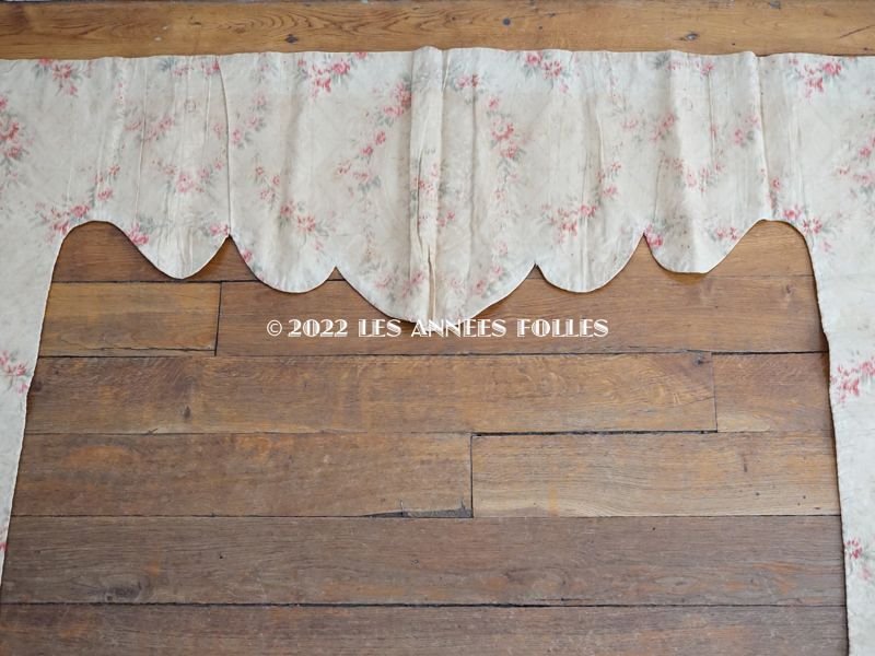 画像14: 19世紀末 アンティーク ベッド用　装飾布のセット　ローズパニエ＆薔薇のガーランド