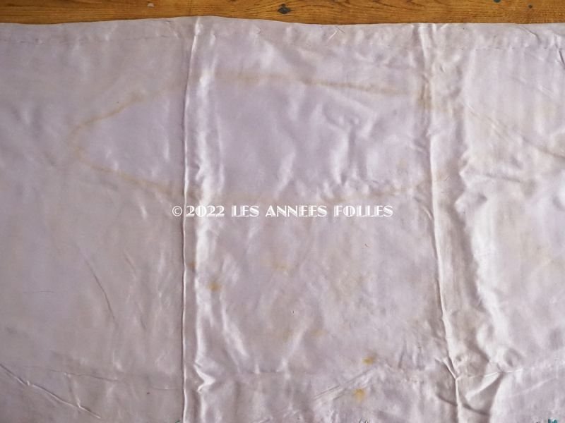 画像6: 19世紀 アンティーク 教会の祭壇布 薔薇の大きなリボン刺繍入り 290✗75cm