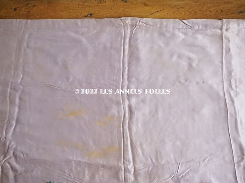 画像8: 19世紀 アンティーク 教会の祭壇布 薔薇の大きなリボン刺繍入り 290✗75cm