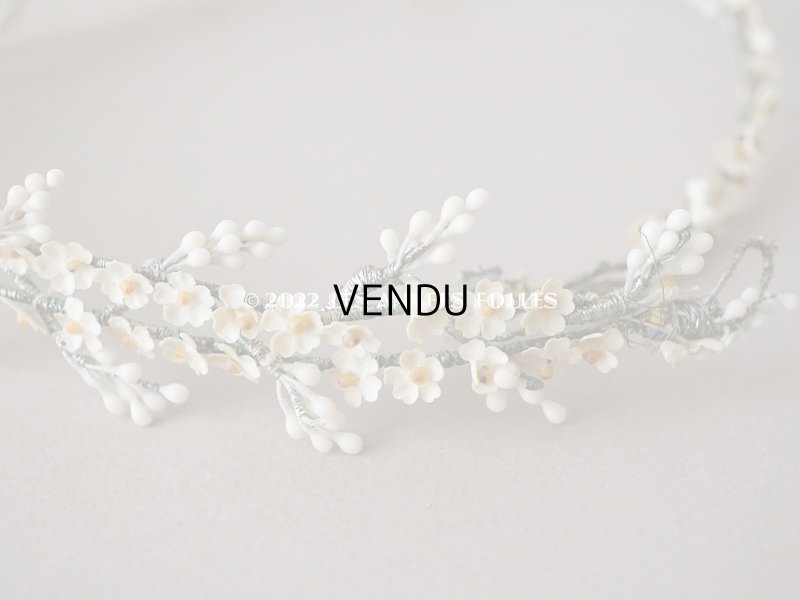 画像12: 1930年代 アンティーク ワックスフラワーのティアラ 結婚式