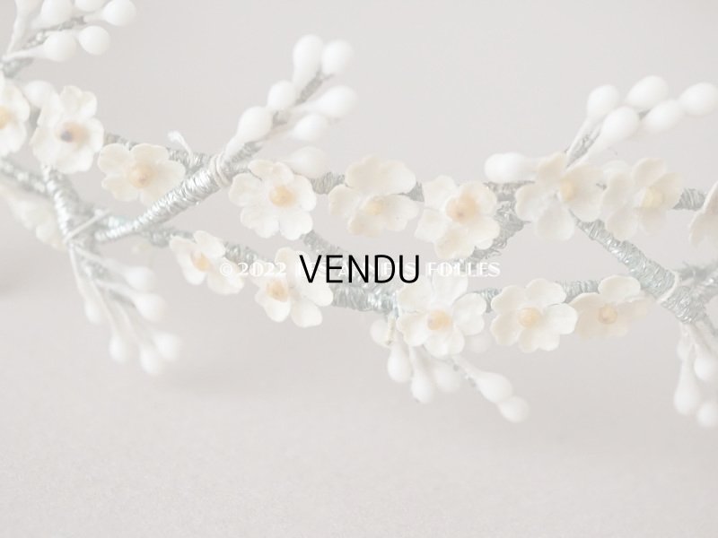 画像5: 1930年代 アンティーク ワックスフラワーのティアラ 結婚式