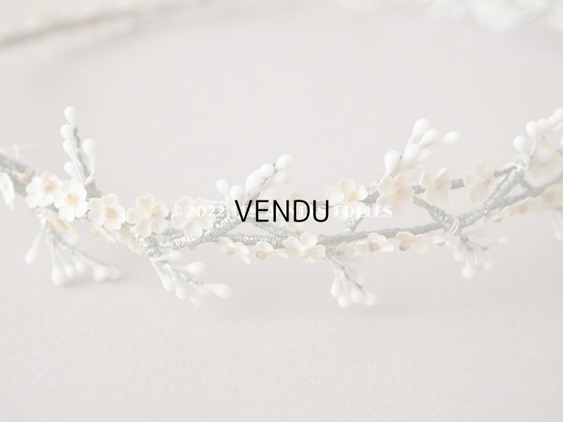 画像9: 1930年代 アンティーク ワックスフラワーのティアラ 結婚式