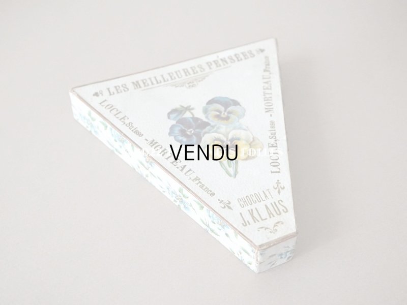 画像4: アンティーク チョコレートボックス お菓子箱 LES MEILLEURES PENSEES  - CHOCOLAT J.KLAUS -