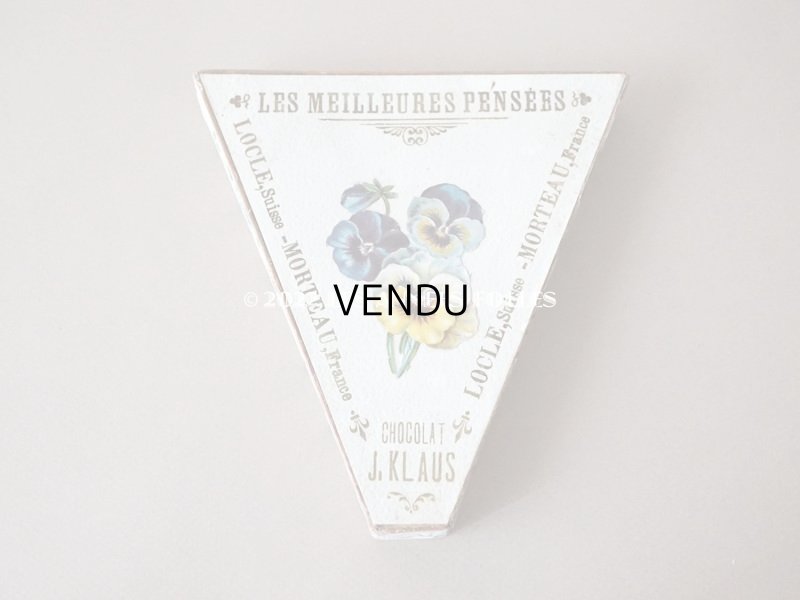 画像3: アンティーク チョコレートボックス お菓子箱 LES MEILLEURES PENSEES  - CHOCOLAT J.KLAUS -
