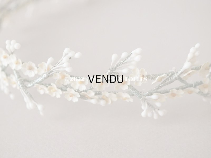 画像11: 1930年代 アンティーク ワックスフラワーのティアラ 結婚式