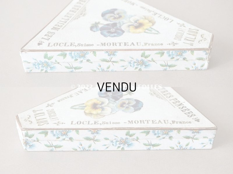 画像6: アンティーク チョコレートボックス お菓子箱 LES MEILLEURES PENSEES  - CHOCOLAT J.KLAUS -