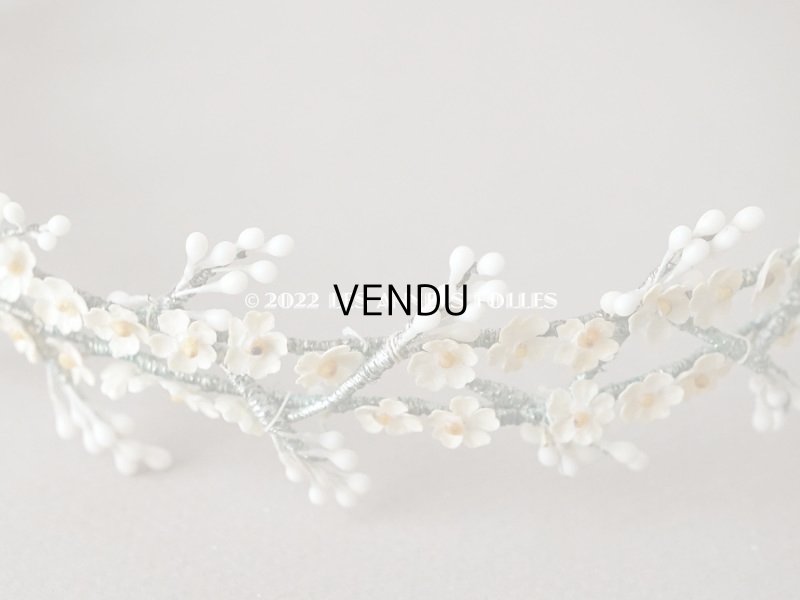 画像3: 1930年代 アンティーク ワックスフラワーのティアラ 結婚式