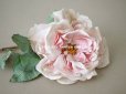 画像3: 1900年代 アンティーク　薔薇の大きな布花 パウダーピンク　クウォーター・ロゼット咲き