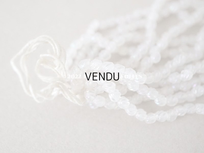 画像5: アンティーク ガラス製 ツイストビーズ オーロラ加工 3mm弱  約180ピース