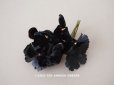 画像1: アンティーク ベルベットの布花　黒 (1)