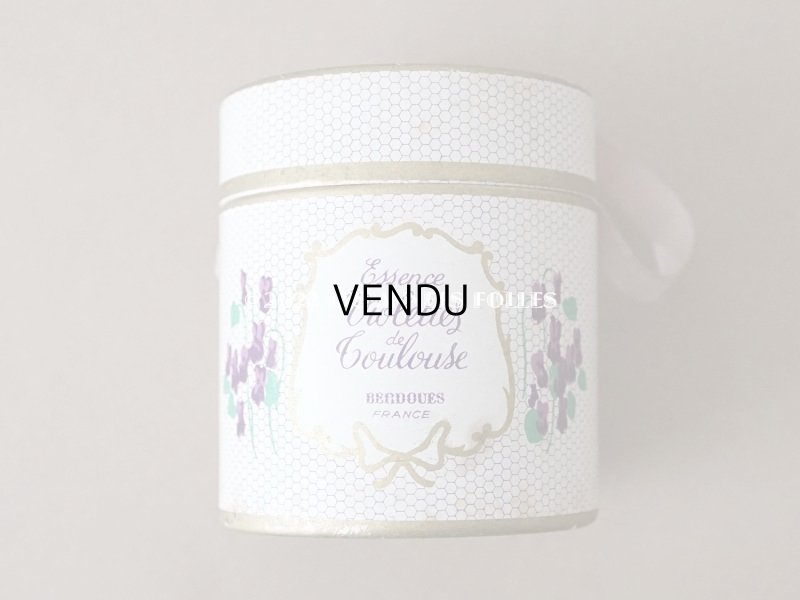 画像6: アンティーク 菫の小さなパフュームボックス＆ボトル  ESSENCE VIOLETTES DE TOULOUSE - BERDOUES FRANCE -