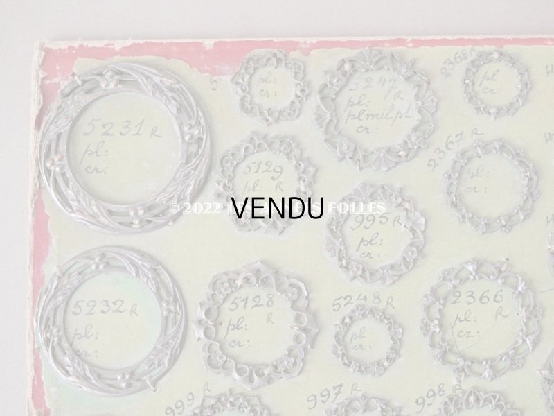 画像4: 1900年代 アンティーク  サンプラー フォトフレームブローチのフレーム　