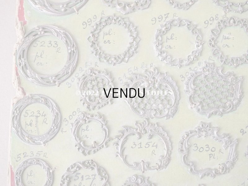 画像7: 1900年代 アンティーク  サンプラー フォトフレームブローチのフレーム　