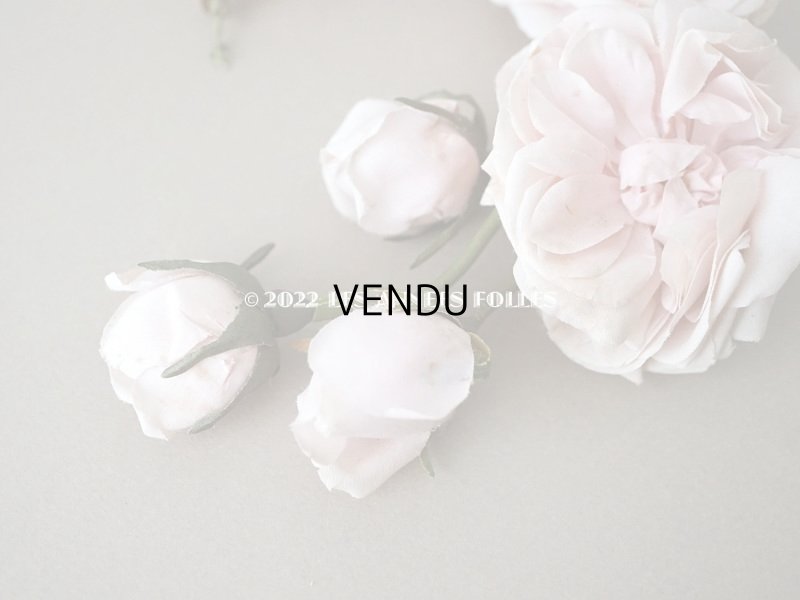 画像9: 1922年 アンティーク 婚約式 ピンクの薔薇の花冠&薔薇の布花のセット
