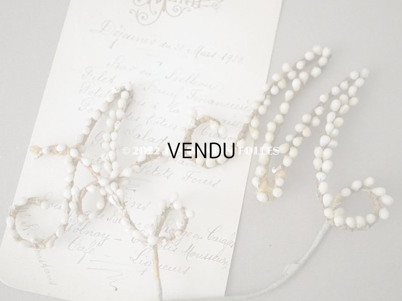 画像5: 1922年 アンティーク 婚約式 ピンクの薔薇の花冠&薔薇の布花のセット