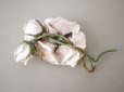 画像16: 1922年 アンティーク 婚約式 ピンクの薔薇の花冠＆薔薇の布花のセット