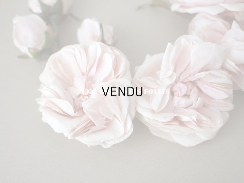 画像10: 1922年 アンティーク 婚約式 ピンクの薔薇の花冠&薔薇の布花のセット