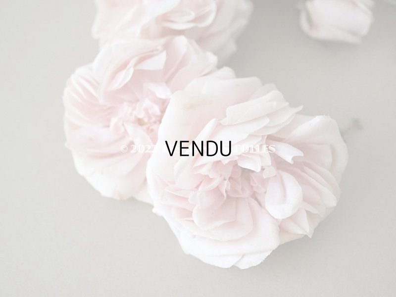 画像11: 1922年 アンティーク 婚約式 ピンクの薔薇の花冠&薔薇の布花のセット