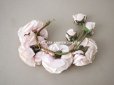 画像12: 1922年 アンティーク 婚約式 ピンクの薔薇の花冠＆薔薇の布花のセット