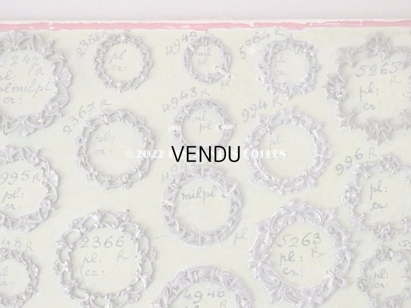 画像5: 1900年代 アンティーク  サンプラー フォトフレームブローチのフレーム　