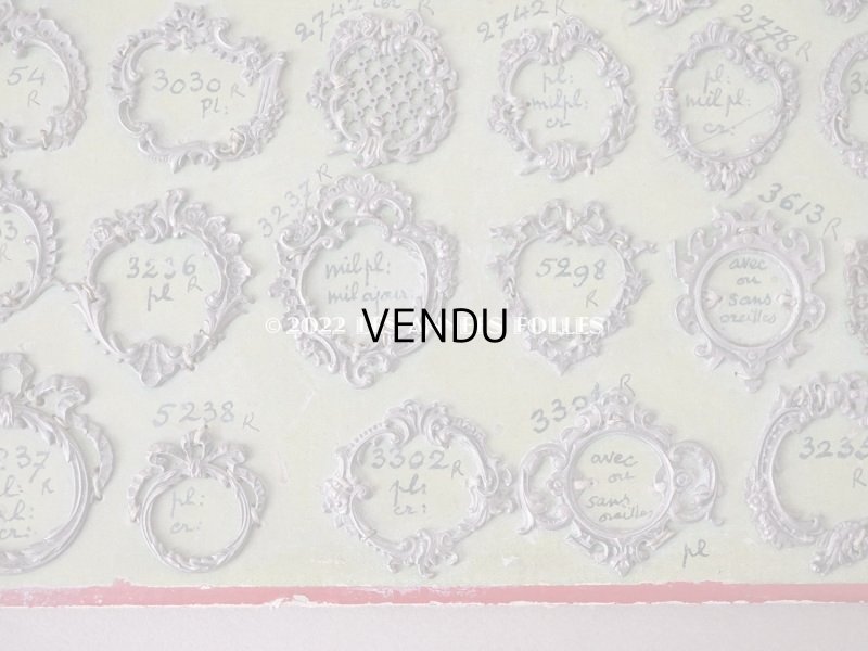 画像12: 1900年代 アンティーク  サンプラー フォトフレームブローチのフレーム　