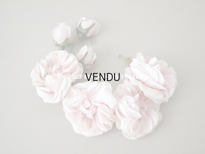 画像8: 1922年 アンティーク 婚約式 ピンクの薔薇の花冠&薔薇の布花のセット