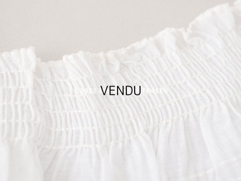 画像4: アンティーク  幅広 ギャザー入り レース付 フリルリボン オフホワイト 約8.5cm幅