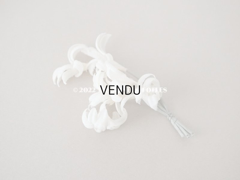 画像6: アンティーク オフホワイトの布花のティアラ　ブーケ