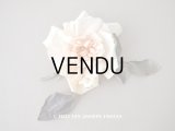1900年代 アンティーク　薔薇の大きな布花 淡いオレンジピンク　
