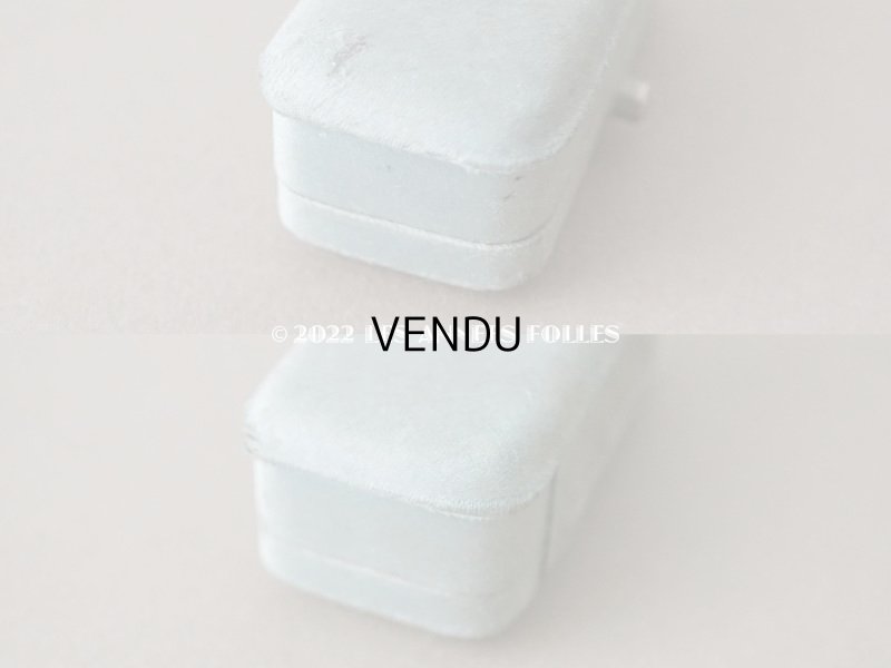 画像5: 1900年代 アンティーク  シルクサテンのジュエリーボックス  パウダーブルー