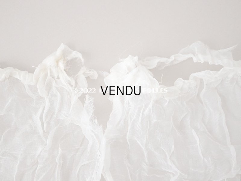 画像8: 1900年頃 アンティーク シルクオーガンジーのリボン  シルクシフォン 3.65m 幅14~19cm　