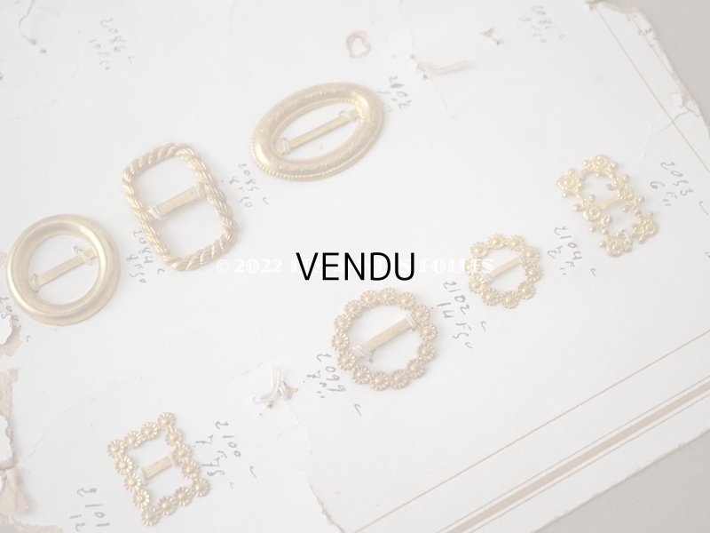 画像4: 19世紀 アンティーク とても小さなバックル 9点セット ドール用＆シューズ用