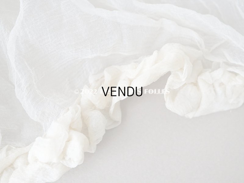 画像4: 1900年頃 アンティーク シルクオーガンジーのリボン  シルクシフォン 3.65m 幅14~19cm　