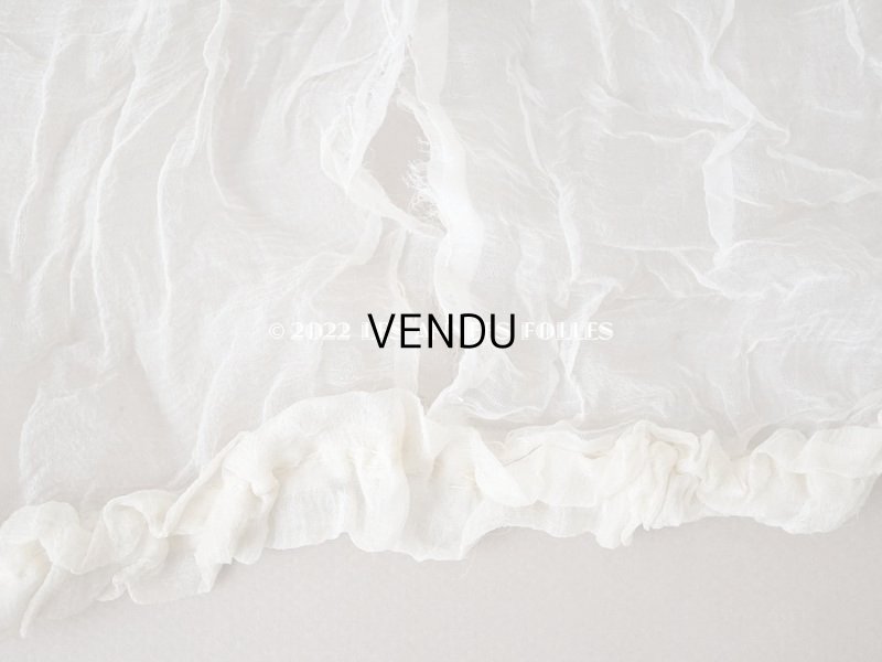 画像9: 1900年頃 アンティーク シルクオーガンジーのリボン  シルクシフォン 3.65m 幅14~19cm　