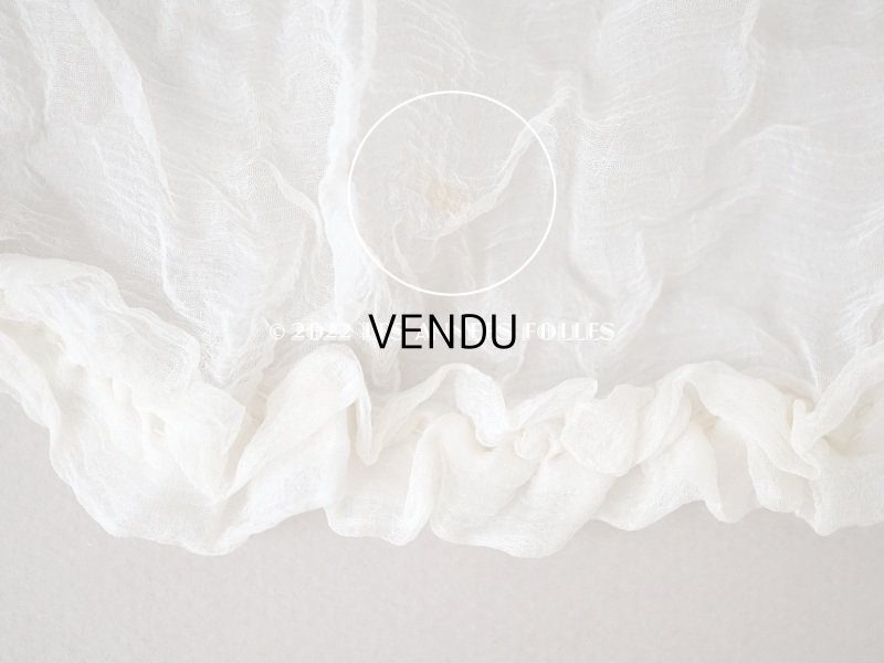 画像14: 1900年頃 アンティーク シルクオーガンジーのリボン  シルクシフォン 3.65m 幅14~19cm　