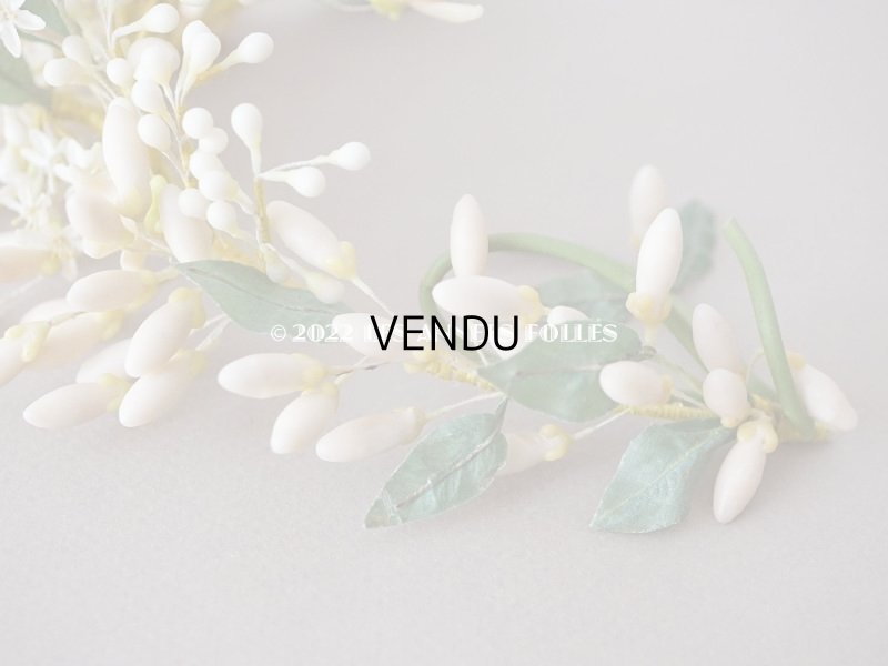 画像13: アンティーク ワックスフラワーのティアラ  結婚式 オレンジブロッサム