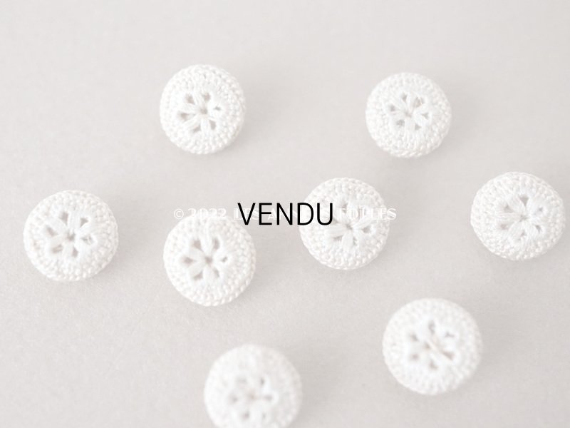 画像5: 19世紀末 アンティーク ウェディングドレスのボタン くるみボタン 10mm 8ピースのセット