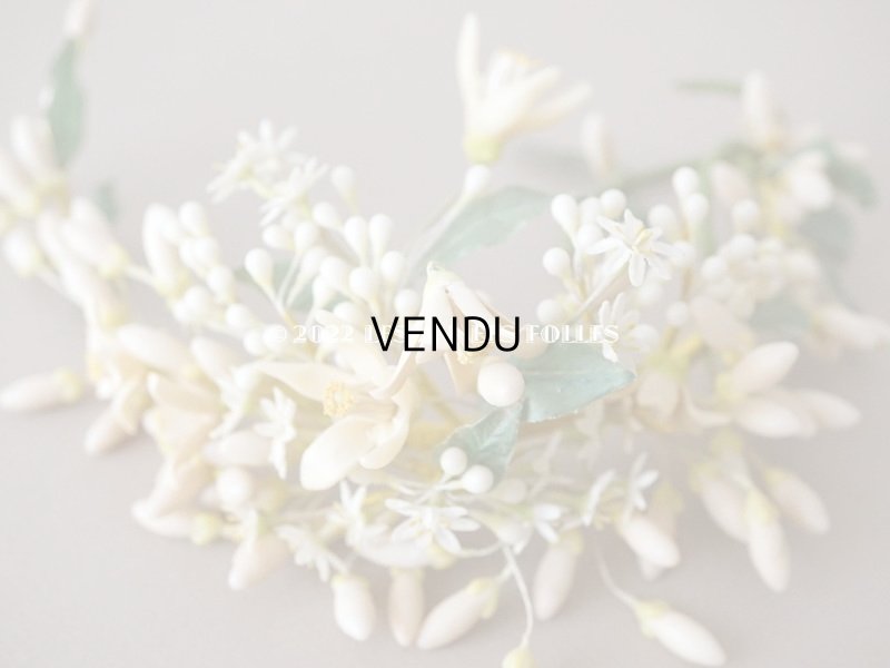 画像9: アンティーク ワックスフラワーのティアラ  結婚式 オレンジブロッサム