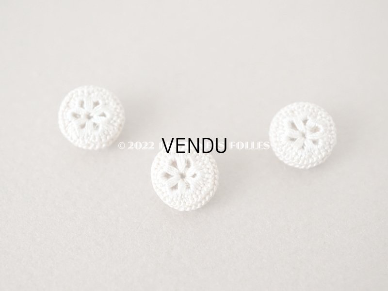 画像3: 19世紀末 アンティーク ウェディングドレスのボタン くるみボタン 10mm 8ピースのセット