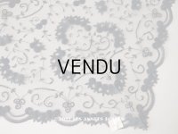 新品同様 アンティーク プリンセスレースのショール  144×57cm