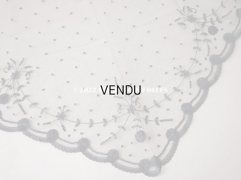 画像10: 新品同様 アンティーク プリンセスレースのショール 　143×59cm